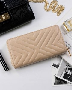 LuluCastagnette Duży, pikowany portfel damski w typie piórnika NoSize 3