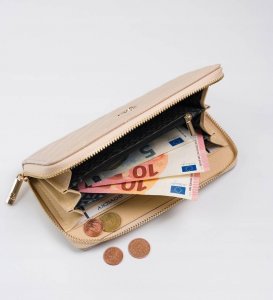 LuluCastagnette Duży, pikowany portfel damski w typie piórnika NoSize 4