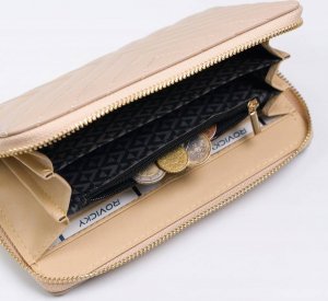 LuluCastagnette Duży, pikowany portfel damski w typie piórnika NoSize 6