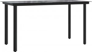 vidaXL 9-częściowy zestaw mebli ogrodowych, czarny, rattan PVC 7