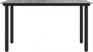 vidaXL 9-częściowy zestaw mebli ogrodowych, czarny, rattan PVC 8