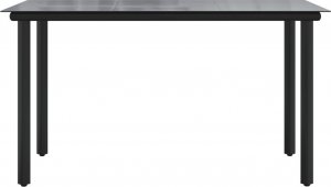 vidaXL 7-częściowy zestaw mebli ogrodowych, czarny, rattan PVC 8