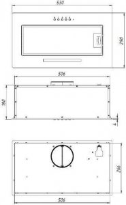 Okap Akpo Okap AKPO WK-11 MICRA GLASS 60 CZARNY 5