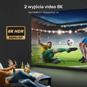 Stacja/replikator Unitek 12w1, HDMI 8K, USB 4, 100W (D1079A) 5