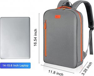 Torba Voova Plecak na Laptopa Torba Miejska Szara A4 42x30 cm Voova 2