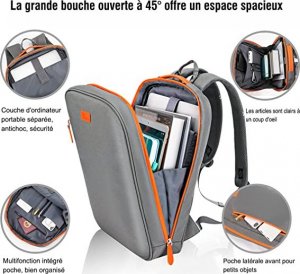 Torba Voova Plecak na Laptopa Torba Miejska Szara A4 42x30 cm Voova 4