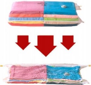 Home Life DUŻY WOREK PRÓŻNIOWY NA POŚCIEL UBRANIA 90x110 cm 4