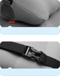 Baseus Dodatkowa poduszka lędźwiowa do samochodu Baseus Comfort Ride (szary) 16