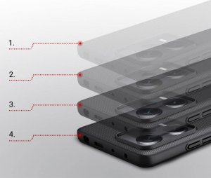Nillkin Etui Nillkin Super Frosted Shield Xiaomi Redmi Note 12 Pro+ Plus czarne 9
