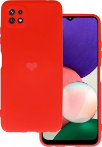 VENNUS SILICONE HEART CASE DO SAMSUNG GALAXY A22 5G WZÓR 1 CZERWONY 1