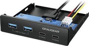 Graugear GG 18045 USB 3.1, 4 porty Bay Hub, 2 x USB a, 1 x USB-C. (G-MP02) 2
