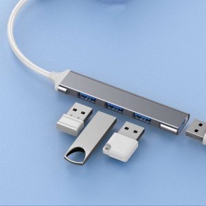 HUB USB Alogy HUB Alogy USB na 4 porty USB 3.0 USB-A 5GB/s Adapter rozdzielacz portów rozdzielnik koncentrator sieciowy 12