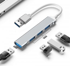 HUB USB Alogy HUB Alogy USB na 4 porty USB 3.0 USB-A 5GB/s Adapter rozdzielacz portów rozdzielnik koncentrator sieciowy 3