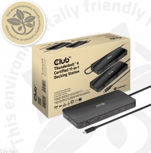 HUB USB Club 3D Club3D Thunderbolt4 11-in-1 HUB > 3xThunderbolt/3xUSB  St/Bu retail 16