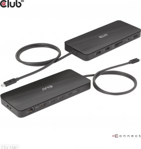 HUB USB Club 3D Club3D Thunderbolt4 11-in-1 HUB > 3xThunderbolt/3xUSB  St/Bu retail 2