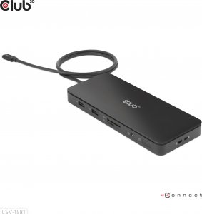 HUB USB Club 3D Club3D Thunderbolt4 11-in-1 HUB > 3xThunderbolt/3xUSB  St/Bu retail 3