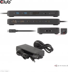 HUB USB Club 3D Club3D Thunderbolt4 11-in-1 HUB > 3xThunderbolt/3xUSB  St/Bu retail 5