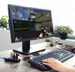 HUB USB Retoo HUB USB ROZDZIELACZ 4 PORTÓW ROZGAŁĘŹNIK USB 3.0 7