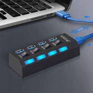 HUB USB Retoo HUB USB ROZDZIELACZ 4 PORTÓW ROZGAŁĘŹNIK USB 3.0 8