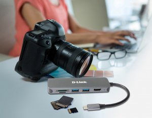 HUB USB D-Link D-Link DUB-2327  6-in-1 USB-C Hub mit HDMI/USB-PD/SD-Reader retail 5