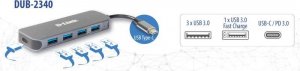 HUB USB D-Link D-Link DUB-2340  2-in-1 USB-C Hub mit USB-PD retail 3