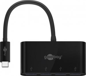 HUB USB Goobay Goobay 61073 huby i koncentratory USB Type-C 5000 Mbit/s Czarny 1