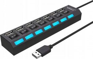 HUB USB Retoo HUB USB ROZDZIELACZ 7 PORTÓW ROZGAŁĘŹNIK USB 2.0 7