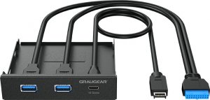 Graugear Multi Frontblende mit USB 3.1 - G-MP01 1