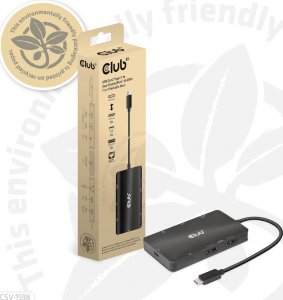 HUB USB Club 3D Club3D USB-7-in1-HUB USB-C > 2xDP/2xUSB/2xUSB-C/RJ45 100W retail 14