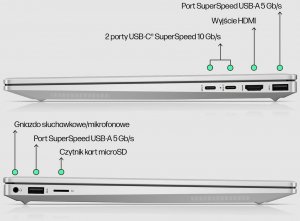 Laptop HP Pavilion Plus 14-eh0006ne i7-1255U / 16 GB / 512 GB / W11 / RTX 2050 / 90 Hz (72F24EAR#ABV) 8