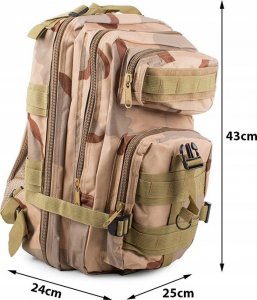 Plecak turystyczny Verk 30 l Beżowy 6