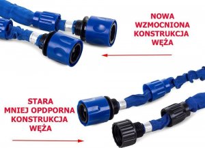 Verk WĄŻ OGRODOWY ROZCIĄGLIWY PISTOLET WYTRZYMAŁY 60m 9