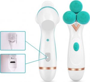 Verk SZCZOTKA DO MYCIA TWARZY MASAŻER ELEKTRYCZNY 3w1 11