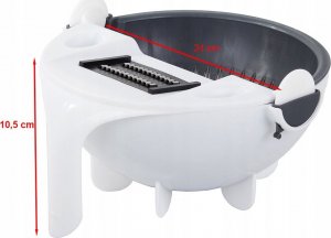 Rozdrabniacz Verk KRAJALNICA SZATKOWNICA DO WARZYW Z MISKĄ CEDZAK 8