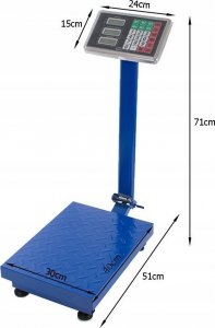 Verk WAGA MAGAZYNOWA SKLEPOWA ELEKTRONICZNA 100kg LCD 12