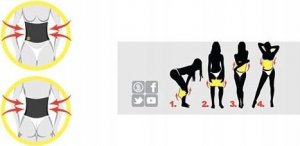 Verk PAS NEOPRENOWY HOT FITNESS WYSZCZUPLAJĄCY ĆWICZEŃ 6