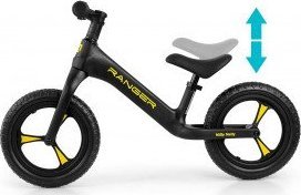 Rowerek biegowy Milly Mally Rowerek Biegowy Ranger Black czarny 3