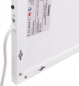 Grzejnik Cronos Zestaw Panel grzewczy IR CRONOS Carbon P800 White + Termostat z pilotem + Zestaw sufitowy 8