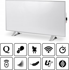 Grzejnik Cronos Panel grzewczy IR CRONOS Synthelith PRO CRP-770TWP Grey 5