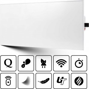 Grzejnik Cronos Panel grzewczy IR CRONOS Synthelith PRO CRP-770TWP White 5