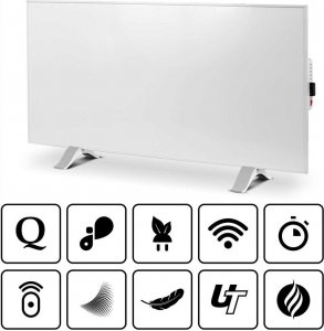 Grzejnik Cronos Panel grzewczy IR CRONOS Synthelith PRO CRP-770TWP White 6