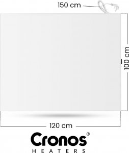 Grzejnik Cronos Panel grzewczy IR CRONOS Synthelith PRO CRP-1200TWP White 12