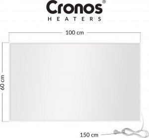 Grzejnik Cronos Zestaw Panel grzewczy IR CRONOS Carbon P800 White + Termostat WiFi + Nogi 15