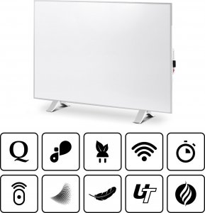 Grzejnik Heckermann Panel grzewczy IR CRONOS Synthelith PRO CRP-300TWP Grey 6