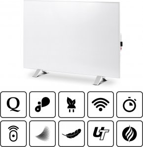 Grzejnik Heckermann Panel grzewczy IR CRONOS Synthelith PRO CRP-300TWP White 6