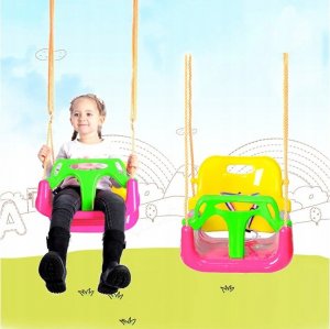 Huśtawka Verk HUŚTAWKA KUBEŁKOWA OGRODOWA DLA DZIECI 3w1 MOCNA 4