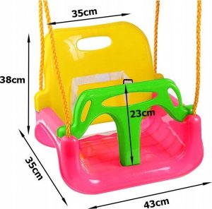 Huśtawka Verk HUŚTAWKA KUBEŁKOWA OGRODOWA DLA DZIECI 3w1 MOCNA 9