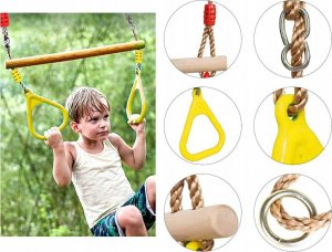 Huśtawka Verk HUŚTAWKA OGRODOWA DLA DZIECI TRAPEZ GIMNASTYCZNY 2