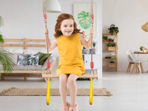 Huśtawka Verk HUŚTAWKA OGRODOWA DLA DZIECI TRAPEZ GIMNASTYCZNY 5