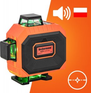 Heckermann Zestaw Poziomica laserowa 16 linii 4DH + tripod + okulary + tarcza 13
